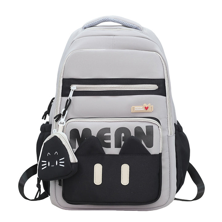 Cute Cat-Inspired School Backpack Bowlift