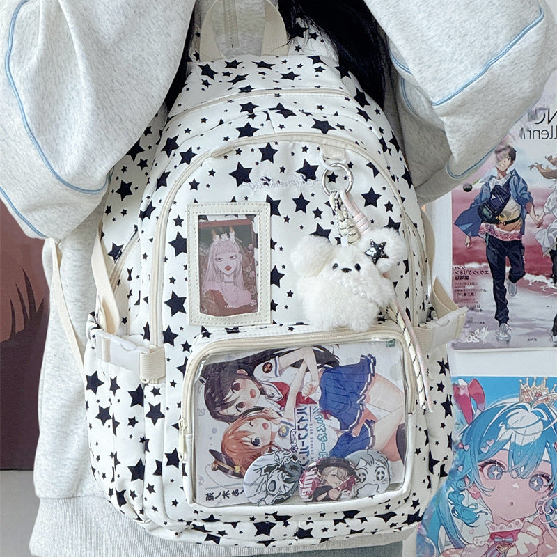 Stylish Star Print Backpack
