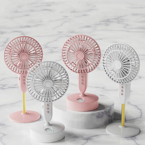 Women Portable Desktop Fan with Flexible Tilt Angle Bowlift