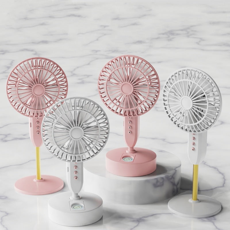 Women Portable Mini Fan with Flexible Stand Base Bowlift