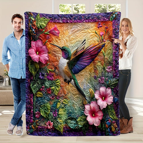 Artistic Floral Throw Blanket