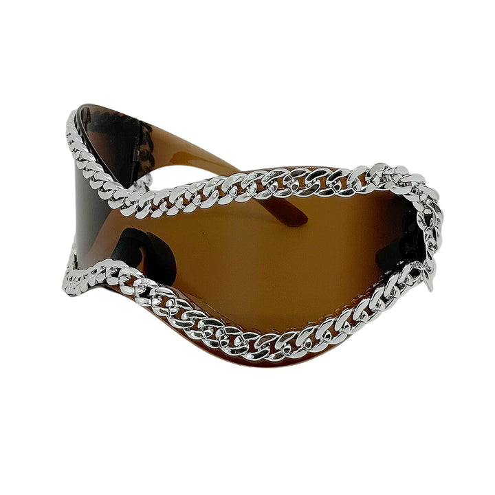 Women's fashionable sunglasses with chain frame Bowlift