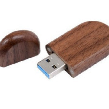 Eco-Conscious Bamboo USB Storage Drive Bowlift