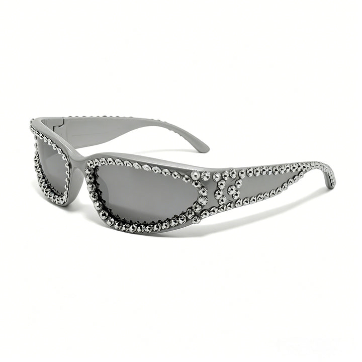 Women's Fashion Sunglasses with Luxurious Crystal Accents Bowlift
