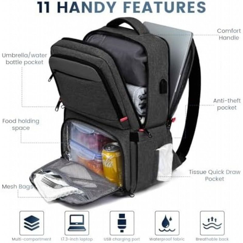 Multi-functional backpack with laptop compartment Bowlift