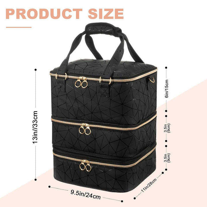 Cosmetic storage bag with multiple compartments Bowlift