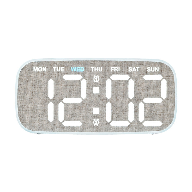 Digital Alarm Clock with Date and Day of the Week Display Bowlift