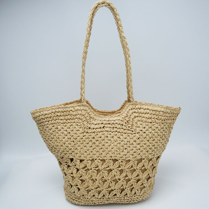 Vintage-Made Rattan Tote Bag Bowlift