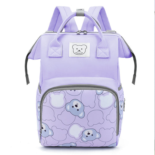 Cute Animal-Themed Multi-Pocket School Backpack