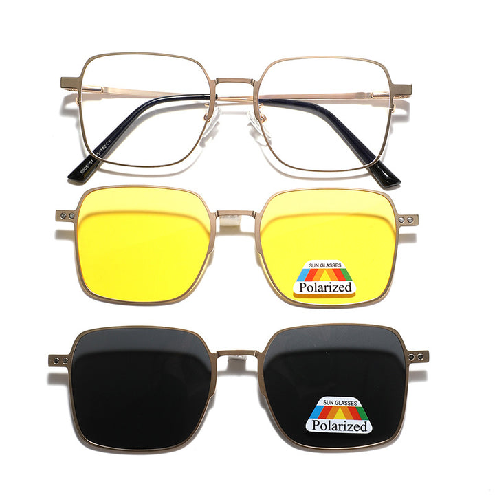 Women's versatile, fashionable sunglasses with interchangeable polarizing lenses Bowlift