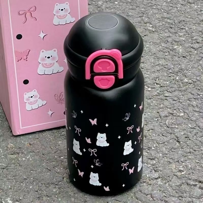 Ladies insulated drinking bottle with sweet Bowlift design