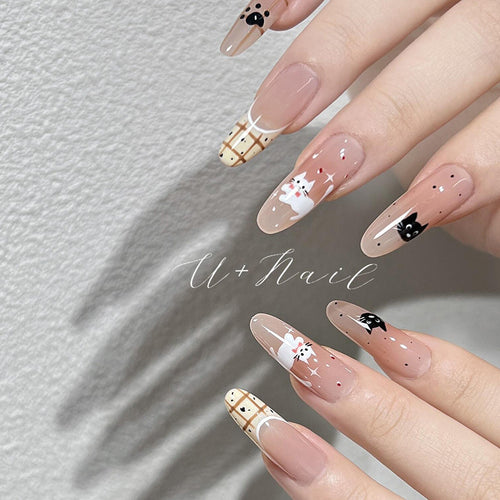 Playful Animal-Themed Press-On Nail Art Bowlift