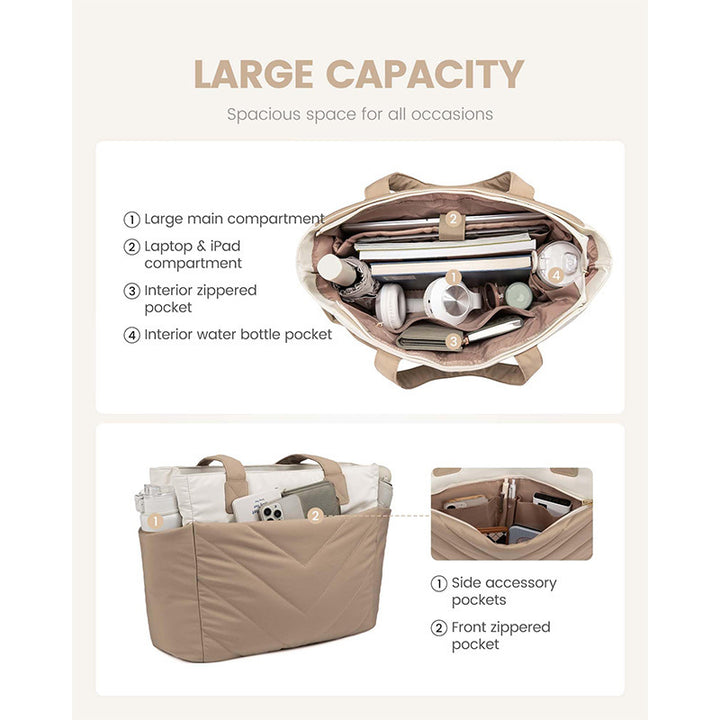 Multifunctional everyday bag with detachable cosmetic bag Bowlift