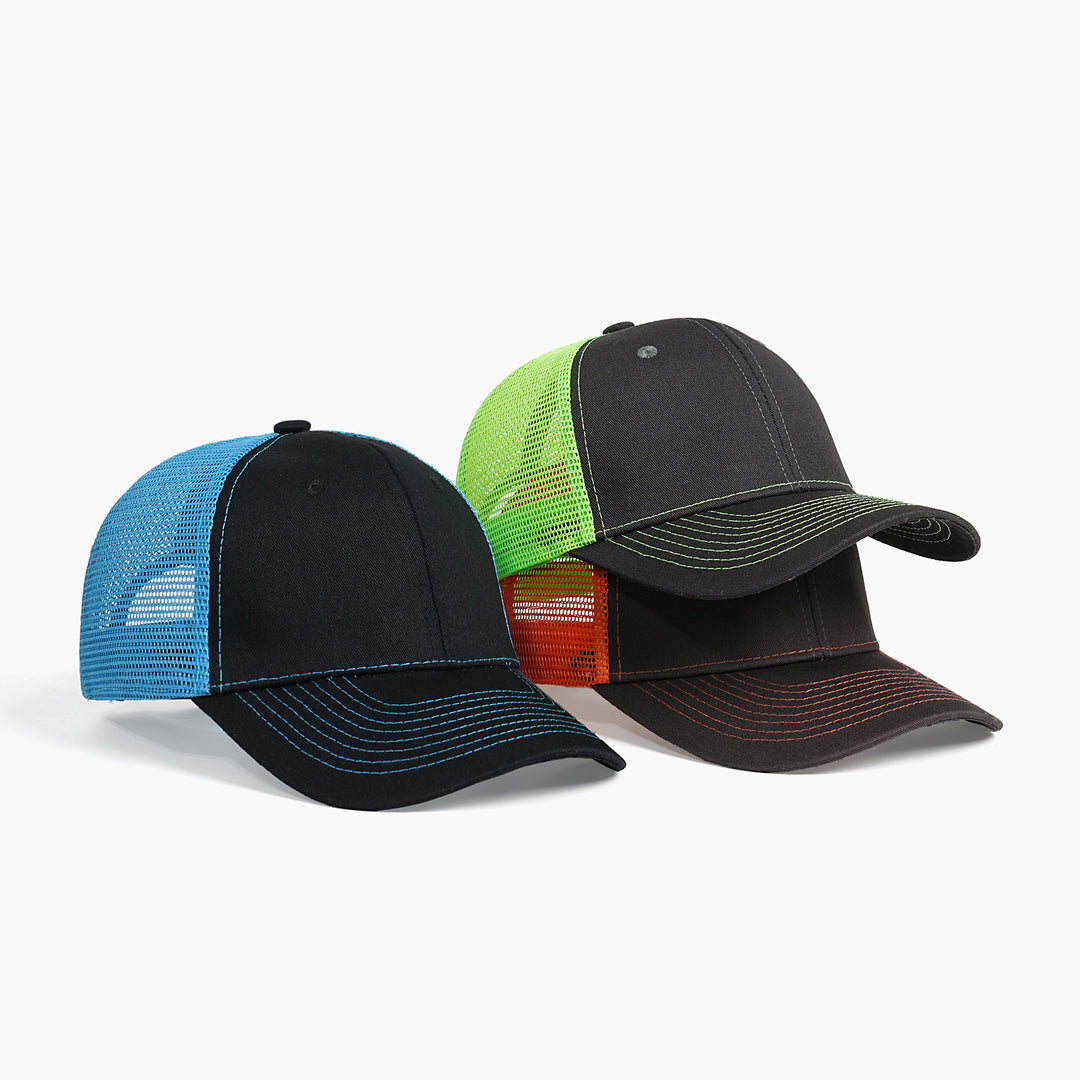 Unisex Trucker Cap with breathable mesh Bowlift