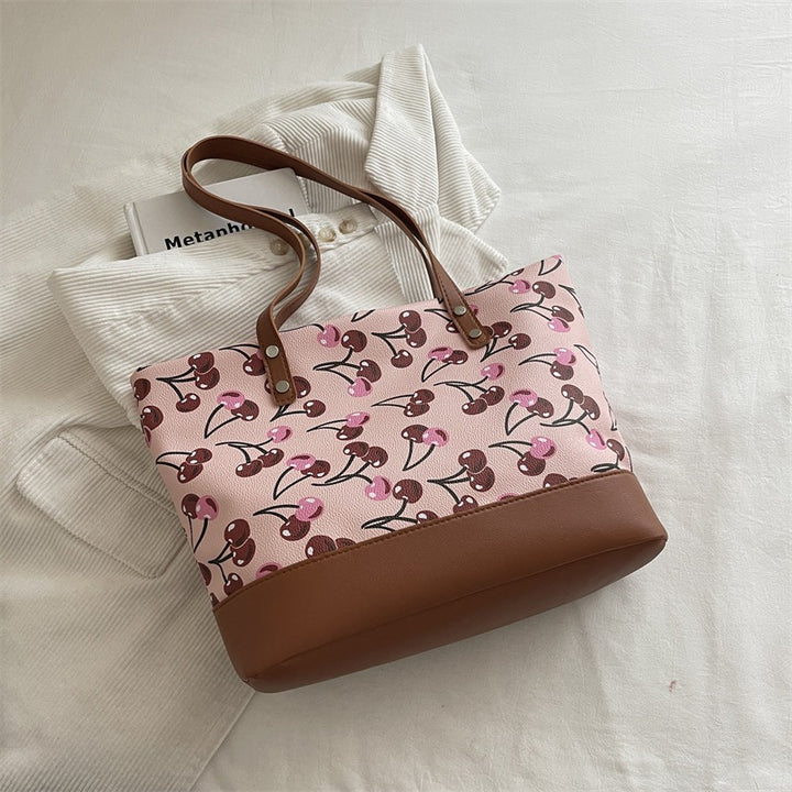 Playful Printed Canvas Tote Bag Bowlift