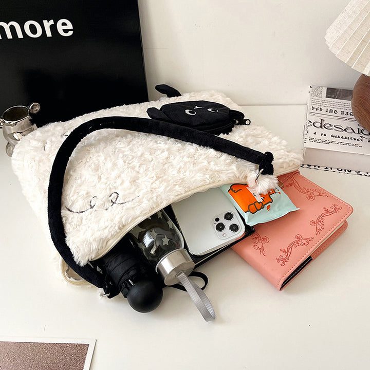 Cute Plush Handbag Bowlift