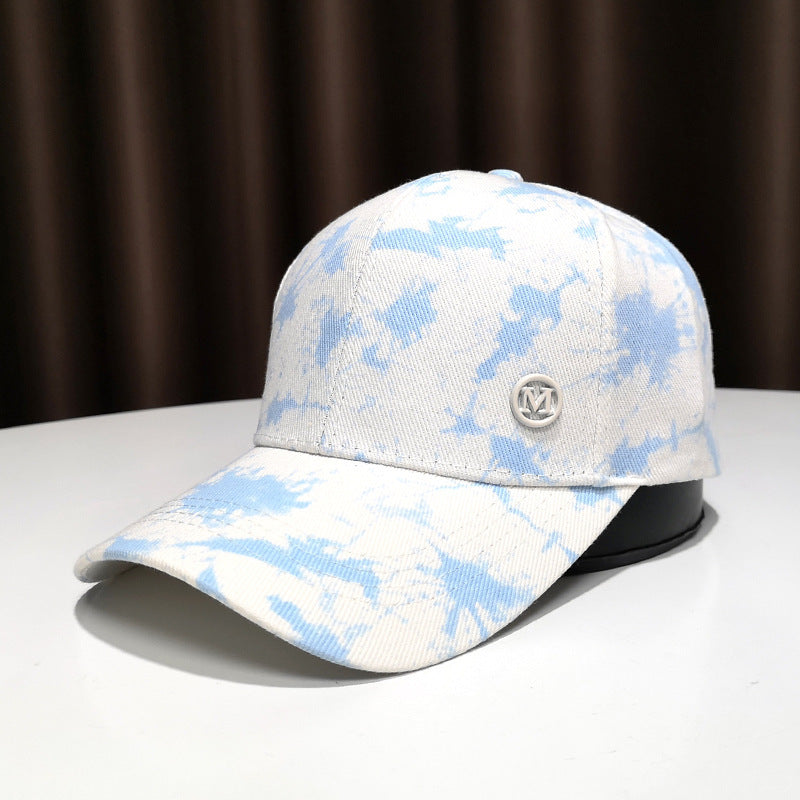 Women's Stylish Splatter Print Baseball Cap Bowlift