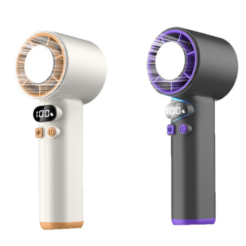 Ladies Portable USB Fan with Digital Display Bowlift