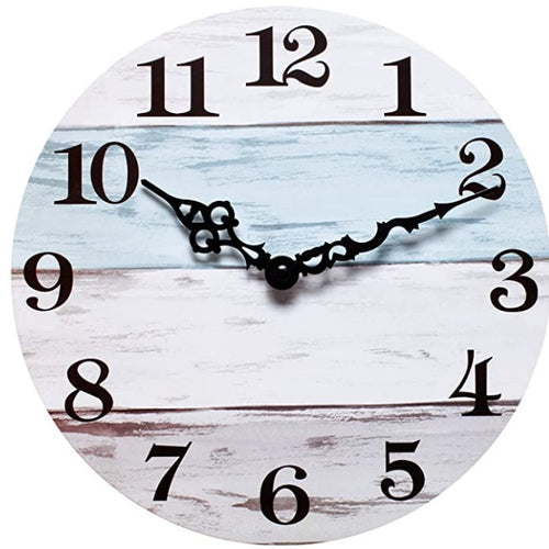 Wall clock in rustic wood design Bowlift