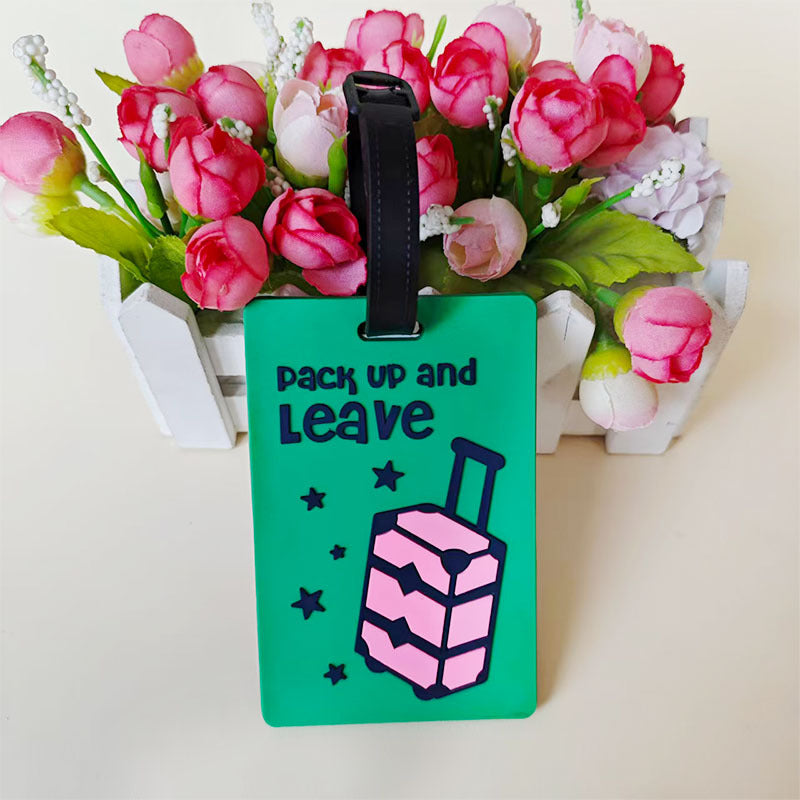 Unisex Vibrant Geometric Pattern Luggage Tag Bowlift