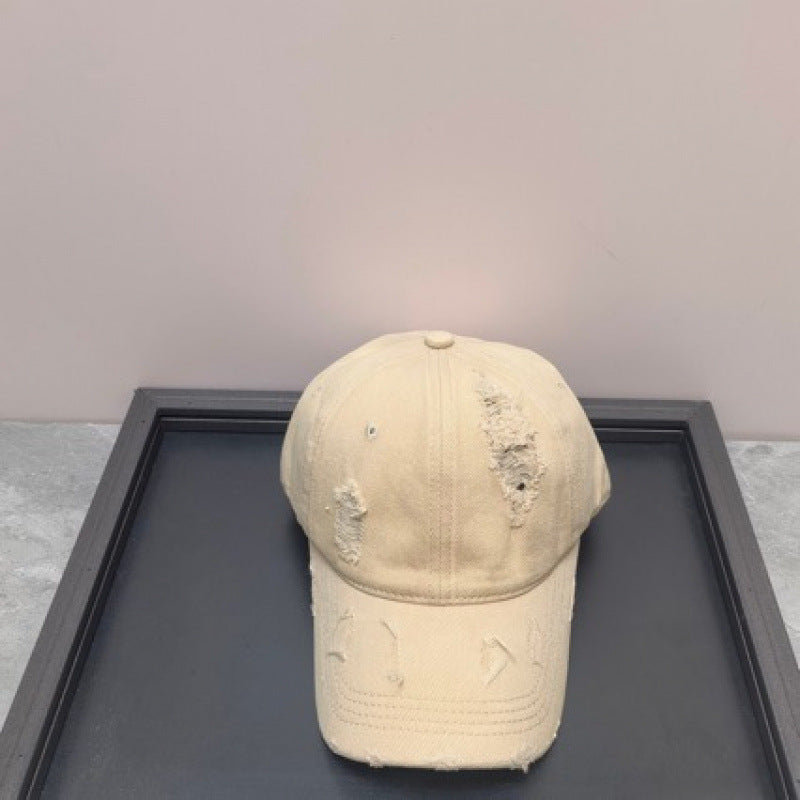 Women's Distressed Vintage Baseball Cap Bowlift