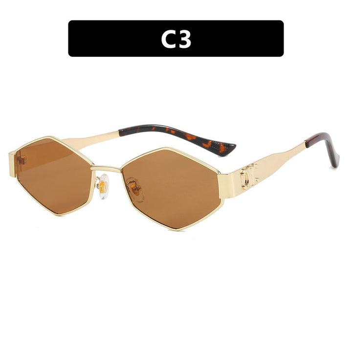Women's fashionable sunglasses with unique hexagonal frame Bowlift