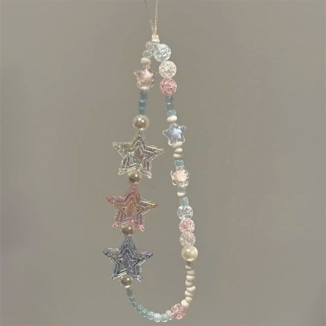 Star-Themed Beaded Necklace Bowlift