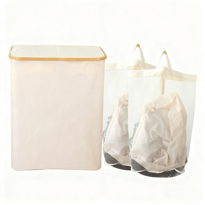High-quality laundry basket with lid and handle Bowlift