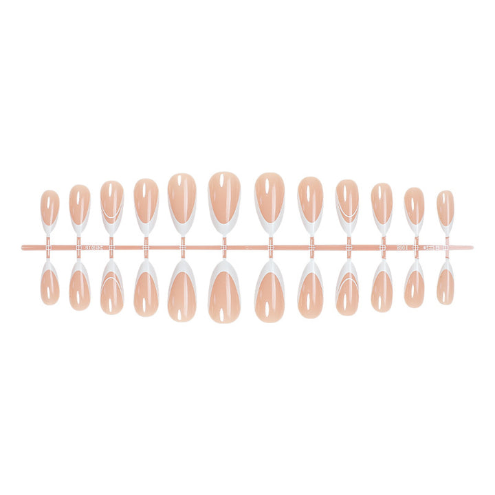 Natural Finish Gel Press-On Nails Bowlift