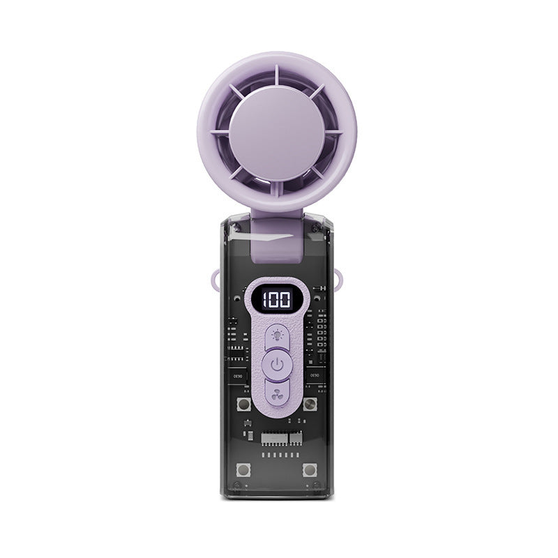 Women portable high-performance hand fan with digital control Bowlift