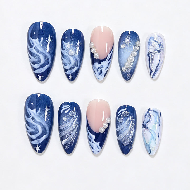 Cosmic Ocean Nail Art Tips Bowlift