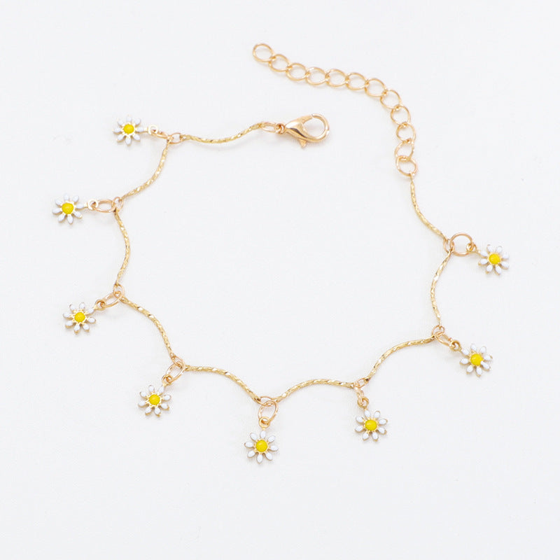 Floral Charm Anklet Bowlift