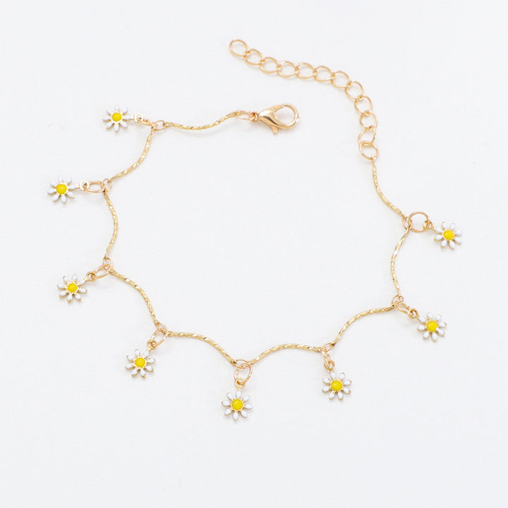 Floral Charm Anklet Bowlift
