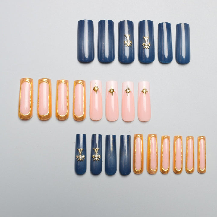 Elegant Rhinestone-Embellished Nail Extensions Bowlift