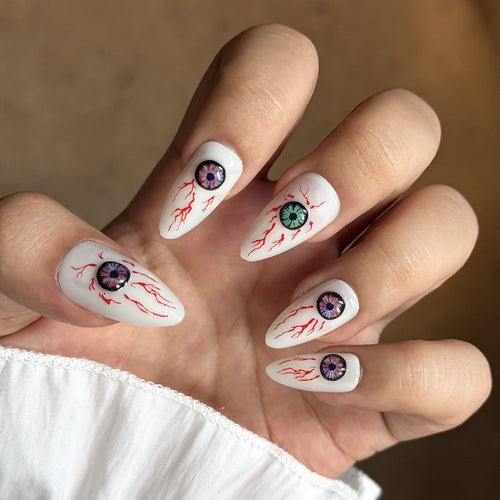 Artistic Eye-Themed Press-On Nail Set Bowlift
