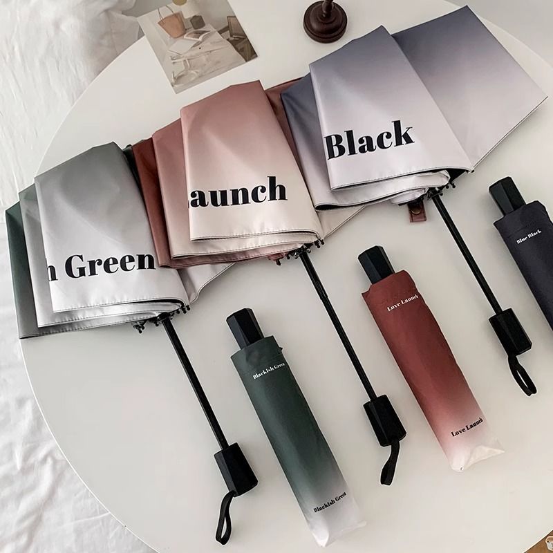 Women's Automatic Umbrella with Elegant Gradient Bowlift