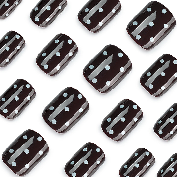 Artful Nail Art with Playful Dot Design Bowlift