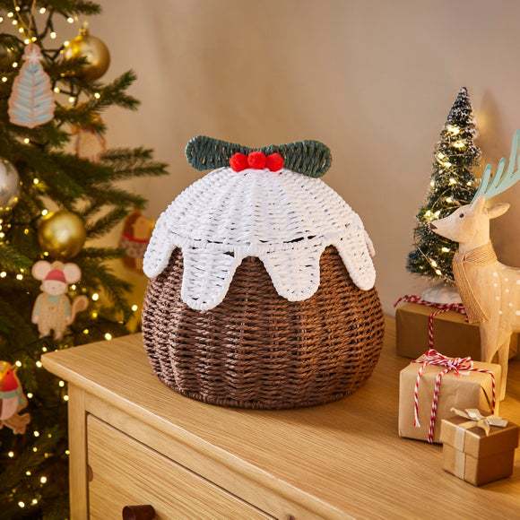 Playful storage basket in cake shape Bowlift