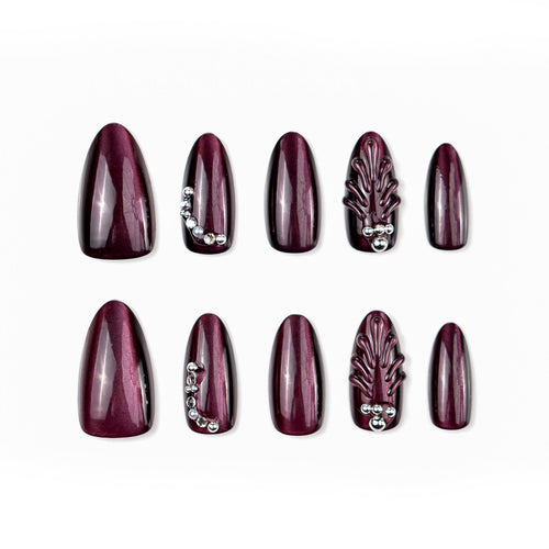 Glamorous High Gloss Artificial Nails Bowlift