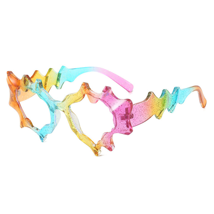 Women striking artistic sunglasses Bowlift