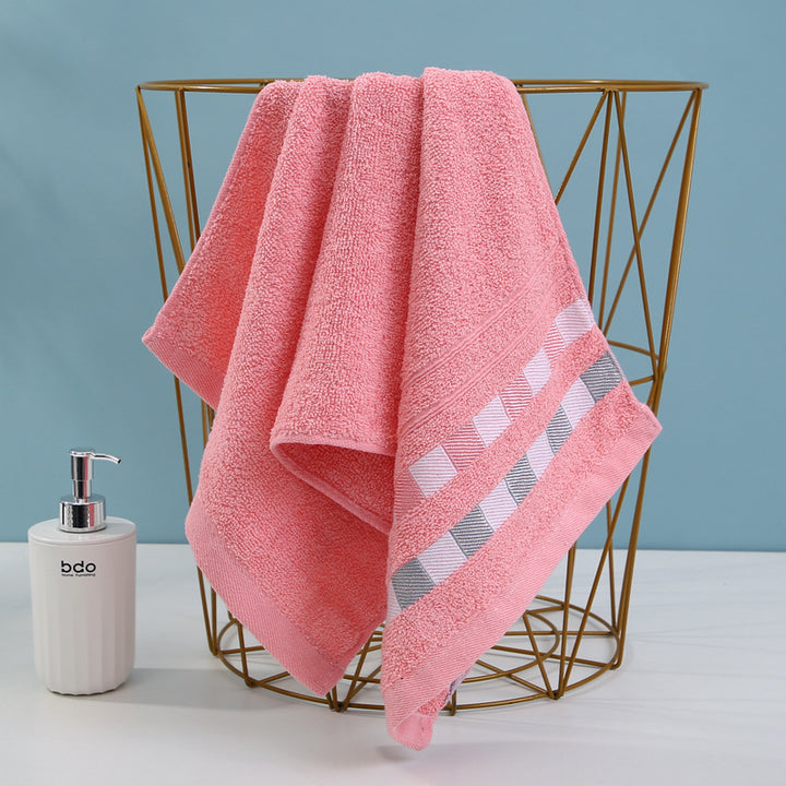 Luxury terry towel with modern check pattern Bowlift