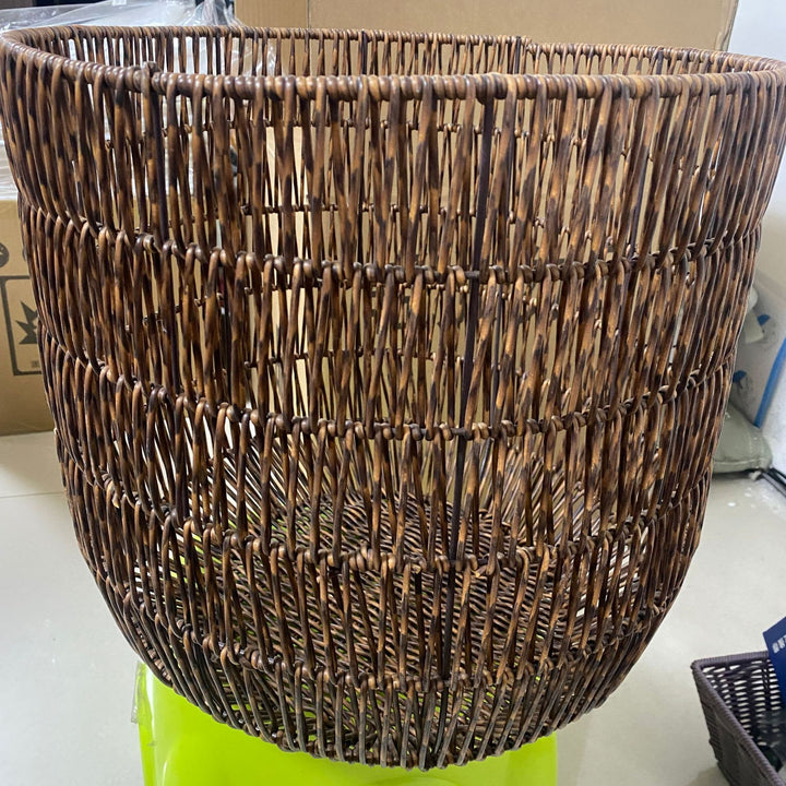 Large Handwoven Storage Basket Bowlift