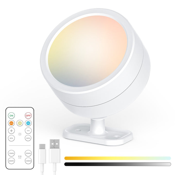 RGB LED Adjustable Accent Spotlight with Remote USB-C Mount Bowlift