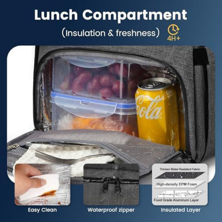Multi-functional backpack with laptop compartment Bowlift