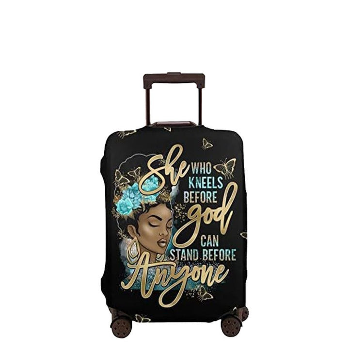 Women's hard-shell suitcase with unique skull and rose design Bowlift