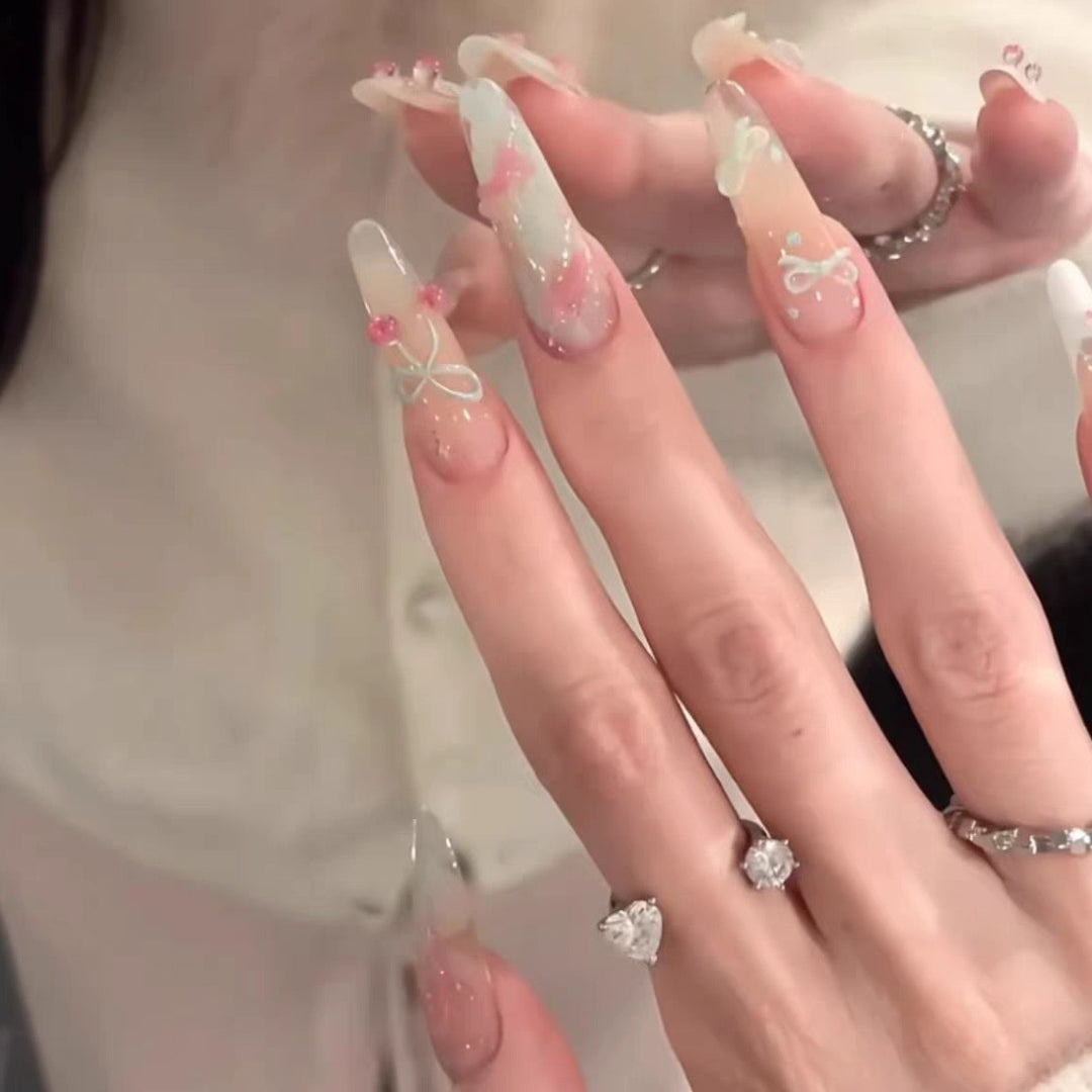 Elegant Press-On Nail Tips Bowlift