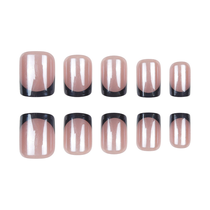 Elegant French Tip Press-On Nails Bowlift 1789085963