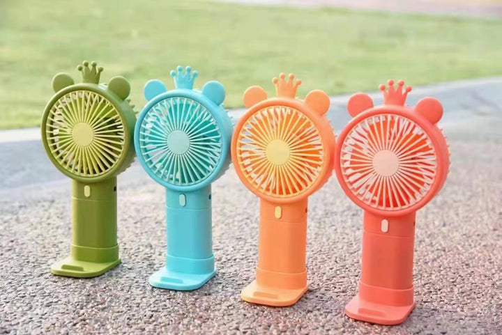Ladies Portable Handheld Fan with Creative Flower Design Bowlift