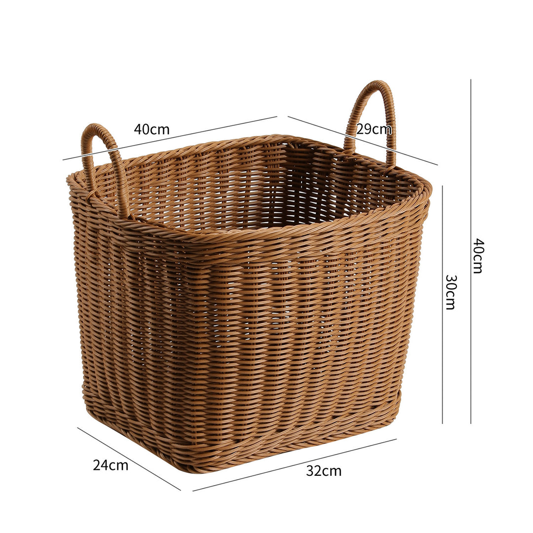 Versatile Handwoven Storage Basket with Ergonomic Handles Bowlift