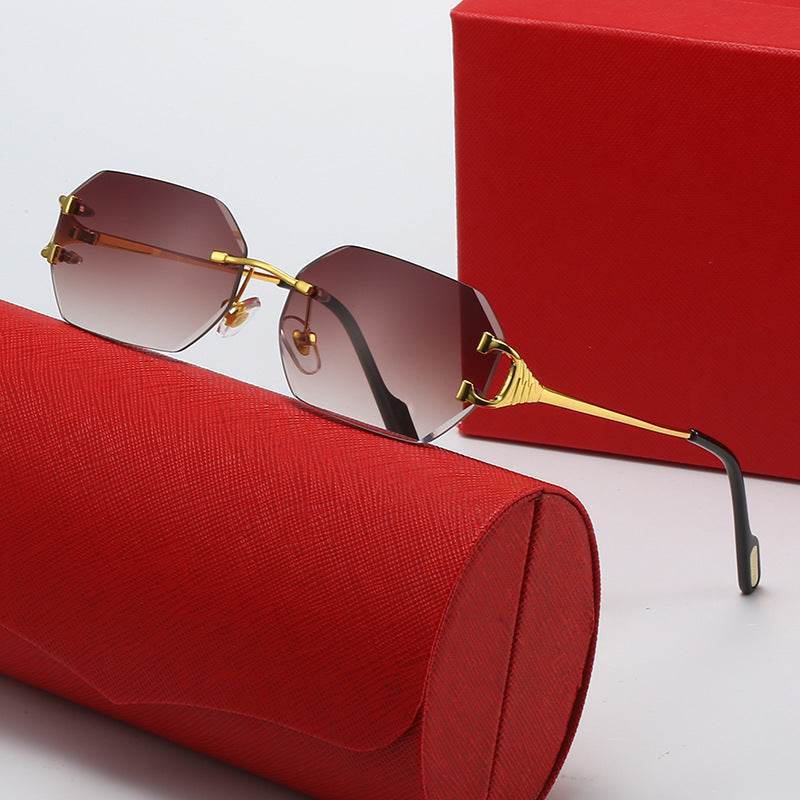 Ladies modern octagon sunglasses with stylish metal frame and polarized lenses Bowlift